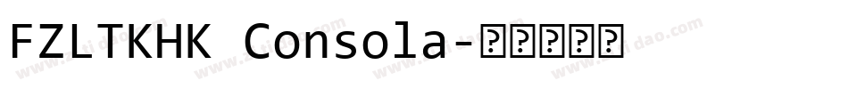 FZLTKHK Consola字体转换